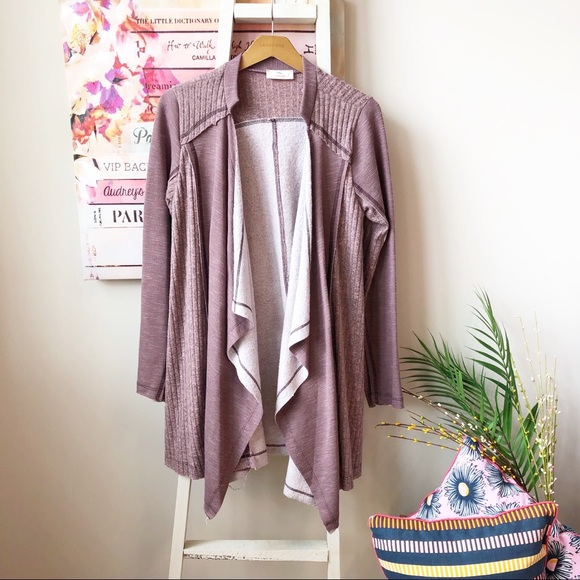 NWT Hummingbird Cascade Draped Open Cardigan Small - Picture 4 of 6